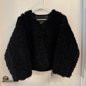 Stand Studio Liberty London Faux Fur black jacket